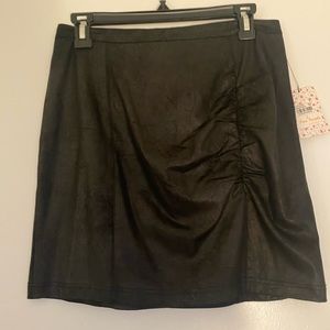 NWT Free People Leather Coated Skirt